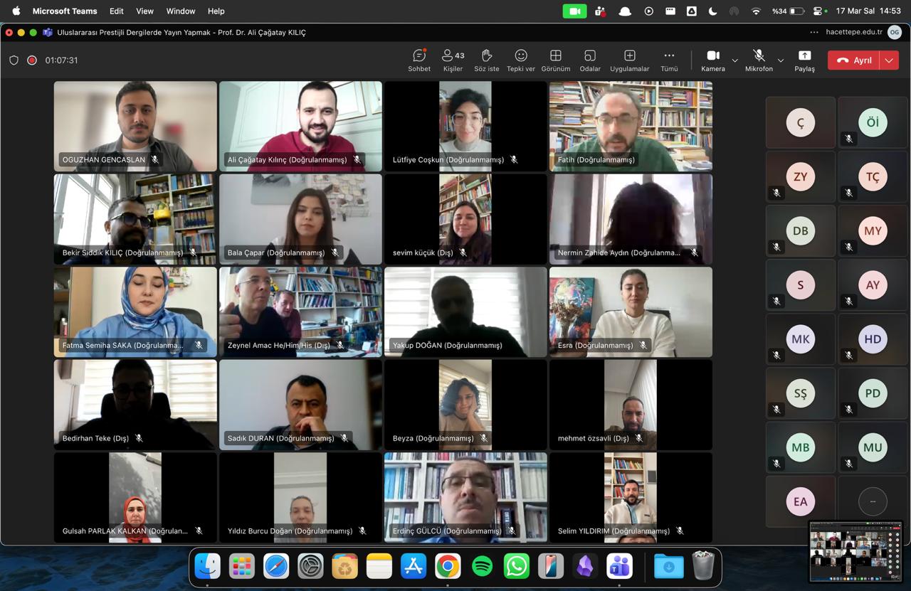 Fakültemizde “Uluslararası Prestijli Dergilerde Yayın Yapmak” Semineri Gerçekleştirildi